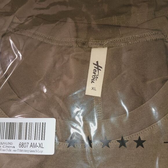 Herou Casual Summer Short Sleeve High Low Loose T Shirt Basic Tees Tops. SZ XL - Picture 5 of 8